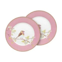 Pip Studio Blushing Bird Tallerken - 2 Stk.